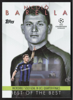 Nicolò Barella, Card, Topps UEFA Club Competitions 2023-24, INSERT