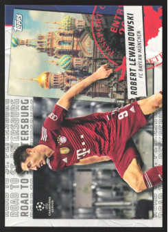 Robert Lewandowski, Kartička, 2021-22 Topps UEFA Champions League, INSERT