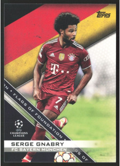 Serge Gnabry, Kartička, 2021-22 Topps UEFA Champions League, INSERT