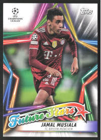 Jamal Musiala, Kartička, 2021-22 Topps UEFA Champions League, INSERT