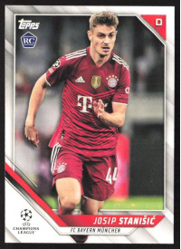 Josip Stanisic, Kartička, 2021-22 Topps UEFA Champions League, BASE