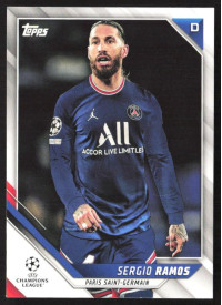 Sergio Ramos, Kartička, 2021-22 Topps UEFA Champions League, BASE