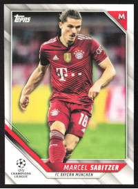Marcel Sabitzer, Kartička, 2021-22 Topps UEFA Champions League, BASE