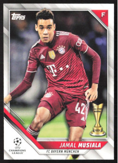 Jamal Musiala, Kartička, 2021-22 Topps UEFA Champions League, BASE