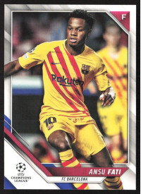 Ansu Fati, Kartička, 2021-22 Topps UEFA Champions League, BASE