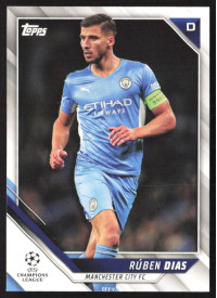 Ruben Dias, Kartička, 2021-22 Topps UEFA Champions League, BASE