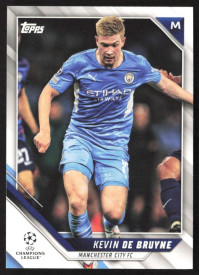 Kevin De Bruyne, Kartička, 2021-22 Topps UEFA Champions League, BASE