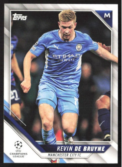 Kevin De Bruyne, Kartička, 2021-22 Topps UEFA Champions League, BASE