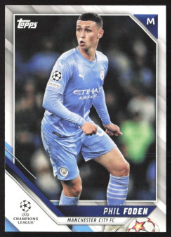 Phil Foden, Kartička, 2021-22 Topps UEFA Champions League, BASE