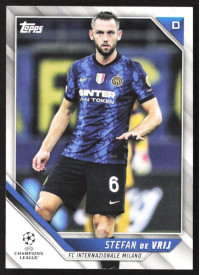 Stefan de Vrij, Kartička, 2021-22 Topps UEFA Champions League, BASE