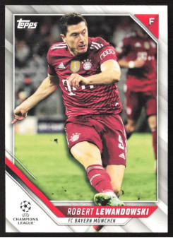 Robert Lewandowski, Kartička, 2021-22 Topps UEFA Champions League, BASE
