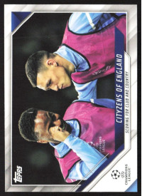 Phil Foden / Raheem Sterling, Kartička, 2021-22 Topps UEFA Champions League, BASE