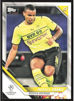 Manuel Akanji, Kartička, 2021-22 Topps UEFA Champions League, BASE