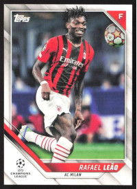 Rafael Leao, Kartička, 2021-22 Topps UEFA Champions League, BASE