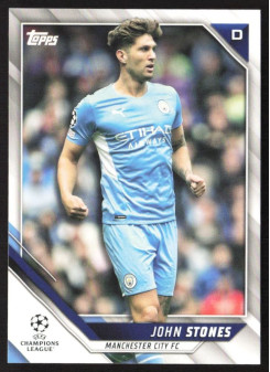 John Stones, Kartička, 2021-22 Topps UEFA Champions League, BASE
