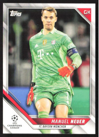 Manuel Neuer, Kartička, 2021-22 Topps UEFA Champions League, BASE