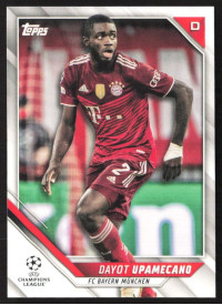 Dayot Upamecano, Kartička, 2021-22 Topps UEFA Champions League, BASE