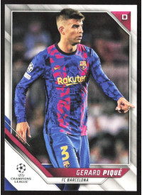Gerard Piqué, Kartička, 2021-22 Topps UEFA Champions League, BASE