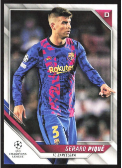 Gerard Piqué, Kartička, 2021-22 Topps UEFA Champions League, BASE