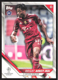 Bright Arrey-Mbi, Kartička, 2021-22 Topps UEFA Champions League, BASE