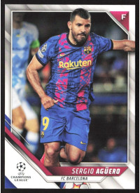 Sergio Aguero, Kartička, 2021-22 Topps UEFA Champions League, BASE