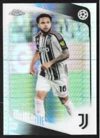 Weston McKennie, Kartička, 2025-26 Topps Chrome UEFA Club Competitions, Prism Refractor