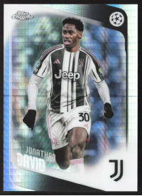 Jonathan David, Kartička, 2025-26 Topps Chrome UEFA Club Competitions, Prism Refractor