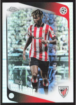 Nico Williams, Kartička, 2025-26 Topps Chrome UEFA Club Competitions, Prism Refractor