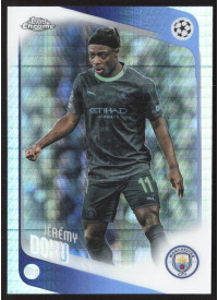 Jérémy Doku, Kartička, 2025-26 Topps Chrome UEFA Club Competitions, Prism Refractor