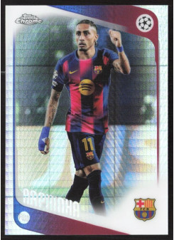 Raphinha, Kartička, 2025-26 Topps Chrome UEFA Club Competitions, Prism Refractor