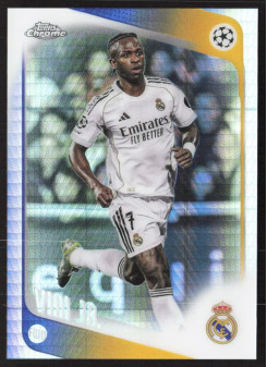 Vini Jr., Kartička, 2025-26 Topps Chrome UEFA Club Competitions, Prism Refractor