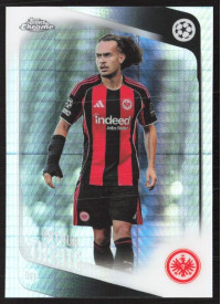 Arthur Theate, Kartička, 2025-26 Topps Chrome UEFA Club Competitions, Prism Refractor