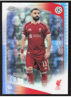 Mohamed Salah, Kartička, 2025-26 Topps Chrome UEFA Club Competitions, Prism Refractor