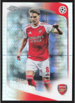 Martin Ødegaard, Kartička, 2025-26 Topps Chrome UEFA Club Competitions, Prism Refractor