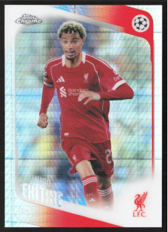 Hugo Ekitike, Kartička, 2025-26 Topps Chrome UEFA Club Competitions, Prism Refractor