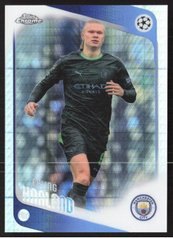 Erling Haaland, Kartička, 2025-26 Topps Chrome UEFA Club Competitions, Prism Refractor