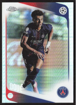 Désiré Doué, Kartička, 2025-26 Topps Chrome UEFA Club Competitions, Prism Refractor