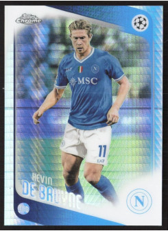 Kevin De Bruyne, Kartička, 2025-26 Topps Chrome UEFA Club Competitions, Prism Refractor