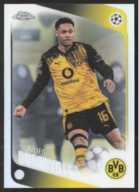 Julien Duranville, Kartička, 2025-26 Topps Chrome UEFA Club Competitions, Refractor
