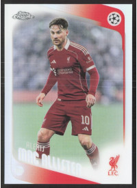 Alexis Mac Allister, Kartička, 2025-26 Topps Chrome UEFA Club Competitions, Refractor