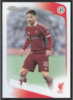 Alexis Mac Allister, Kartička, 2025-26 Topps Chrome UEFA Club Competitions, Refractor
