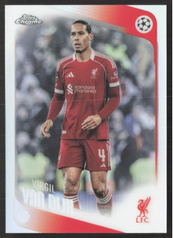 Virgil van Dijk, Kartička, 2025-26 Topps Chrome UEFA Club Competitions, Refractor