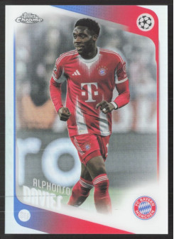 Alphonso Davies, Kartička, 2025-26 Topps Chrome UEFA Club Competitions, Refractor