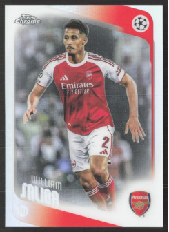 William Saliba, Kartička, 2025-26 Topps Chrome UEFA Club Competitions, Refractor
