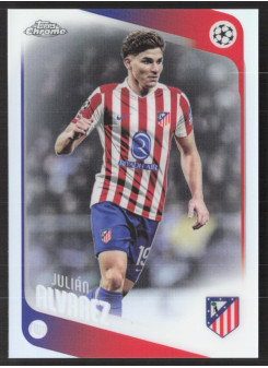 Julián Alvarez, Kartička, 2025-26 Topps Chrome UEFA Club Competitions, Refractor