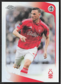 Chris Wood, Kartička, 2025-26 Topps Chrome UEFA Club Competitions, Refractor