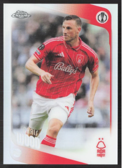 Chris Wood, Kartička, 2025-26 Topps Chrome UEFA Club Competitions, Refractor