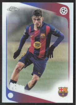 Pedri, Kartička, 2025-26 Topps Chrome UEFA Club Competitions, Refractor