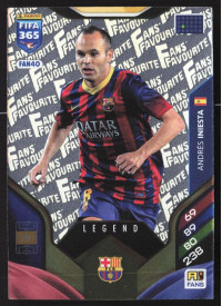 Andrés Iniesta, Kartička, 2026 Panini Adrenalyn XL FIFA 365, INSERT