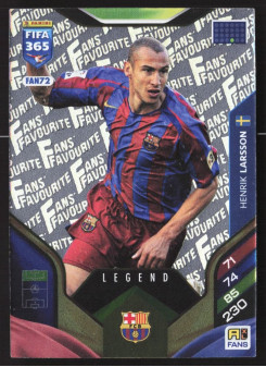 Henrik Larsson, Kartička, 2026 Panini Adrenalyn XL FIFA 365, INSERT